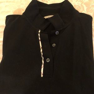 Black Burberry polo XL